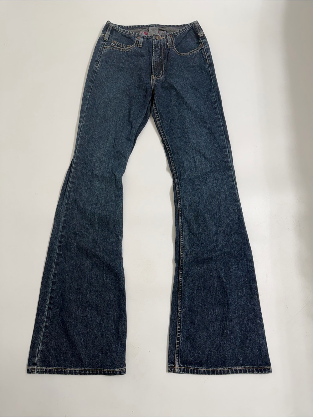 Vintage Y2K Silver Jeans Co 27/35 Low Rise Flare Bell Bottom 100% Cotton Macau